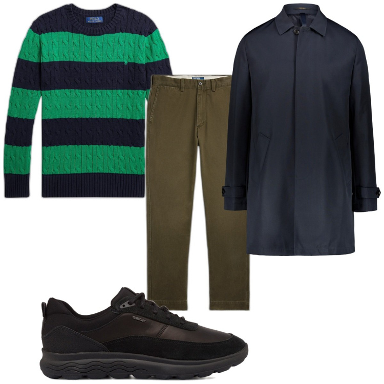 Outfit uomo - Total look #1778320. Stile Casual per Tutti i giorni. Abbinamento con sneakers, pantaloni, giacche, maglieria.