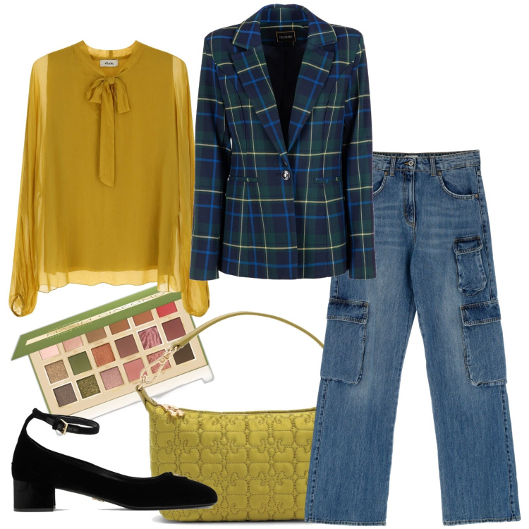 Outfit donna - La scarpa comoda e stilosa. Stile Basic per Ufficio. Abbinamento con ombretti, blazer, camicie, jeans, décolleté, borse a mano.