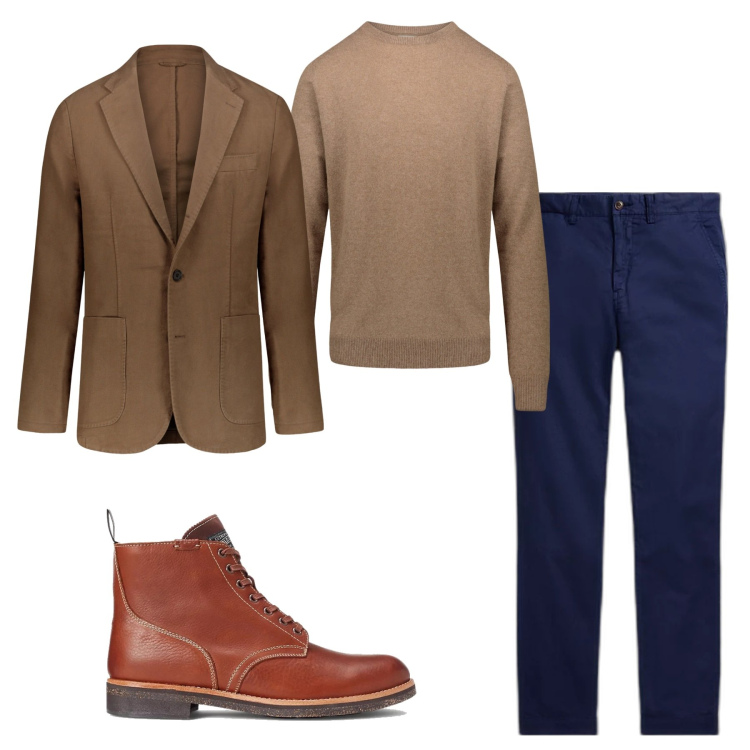 Outfit uomo - Le scarpe colonial. Stile Trendy per Tutti i giorni. Abbinamento con stivali, pantaloni, maglieria, giacche.