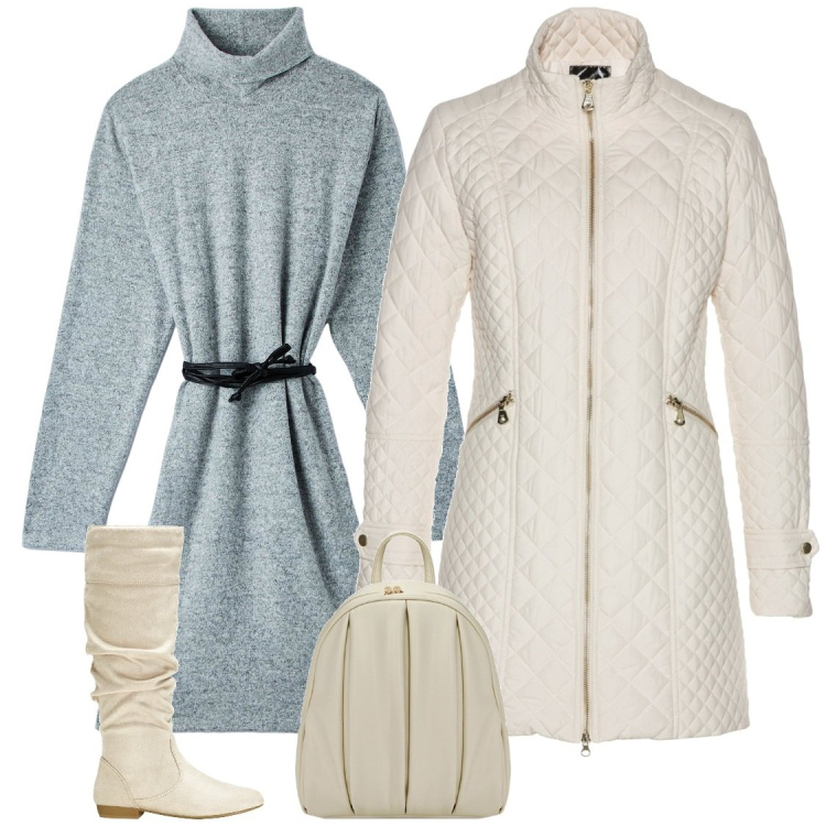 Outfit donna - Total look #1783085. Abbinamento con blazer, stivali, vestiti, zaini.