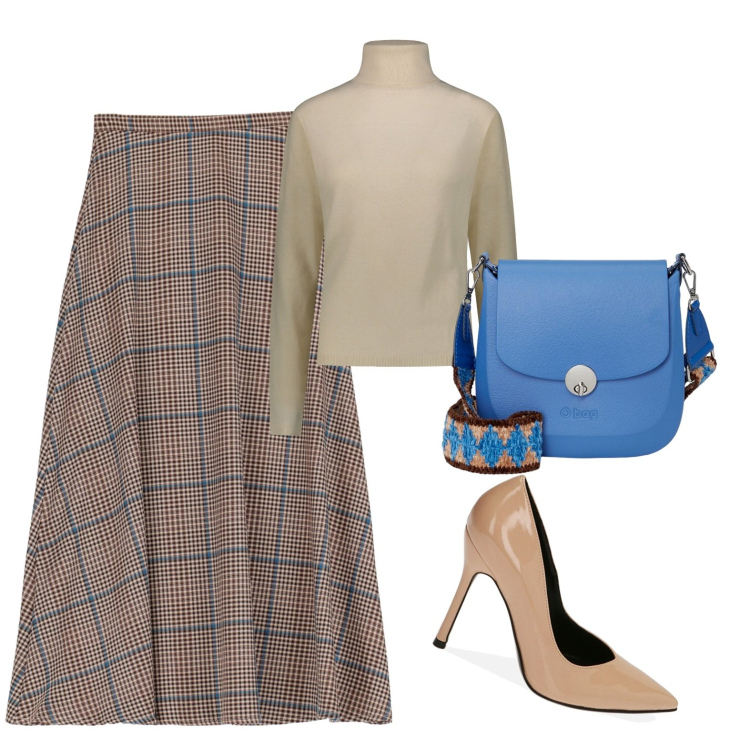 Outfit donna - Vintage. Stile Vintage retrò per Serata fuori. Abbinamento con décolleté, gonne longuette, pullovers, borse a spalla.