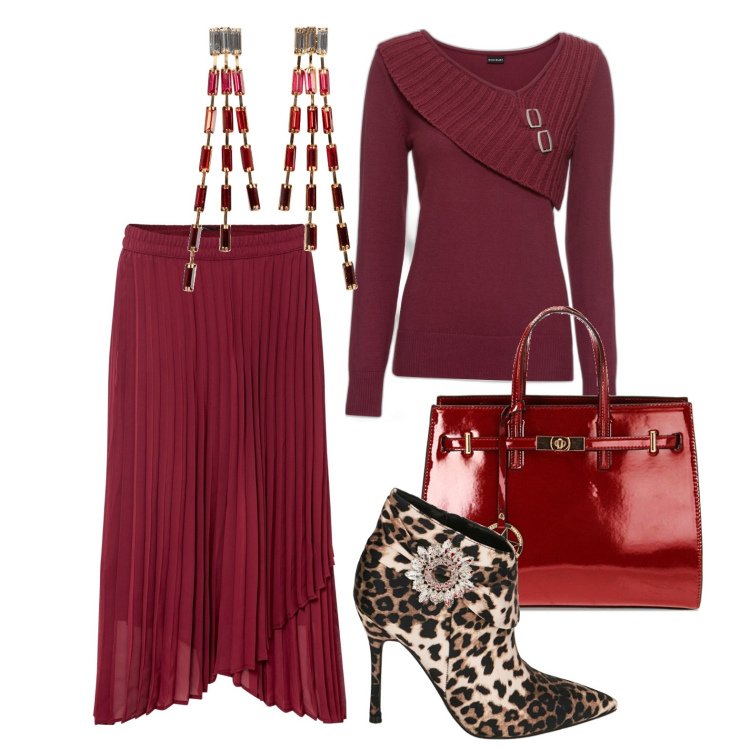Outfit donna - Ghost outfitter - dicembre. Stile Glamour per Tutti i giorni. Abbinamento con maglieria, orecchini, gonne, stivaletti, borse a mano.