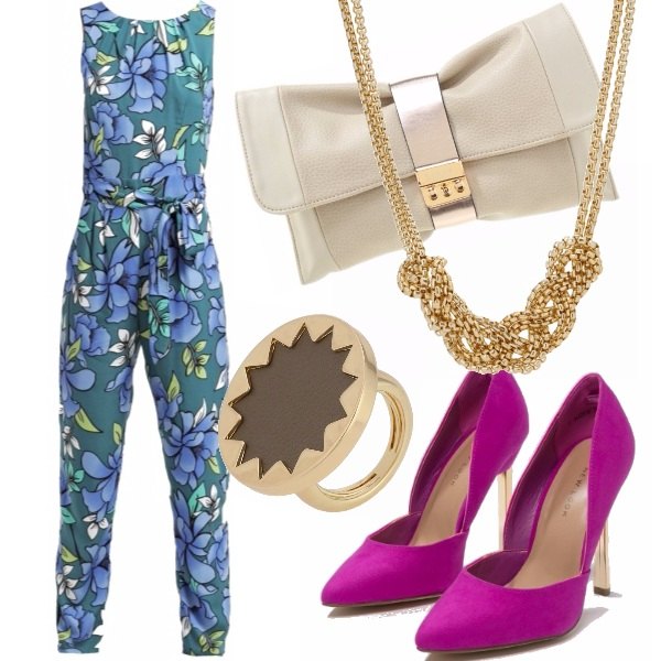 Outfit Floral jumpsuit