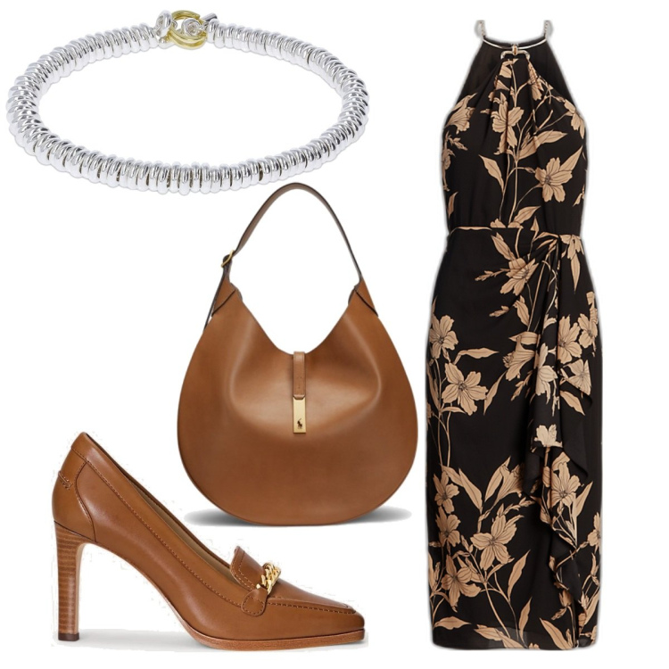Outfit donna - Total look #1787210. Stile Trendy per Tutti i giorni. Abbinamento con borse a spalla, décolleté, vestiti, braccialetti.