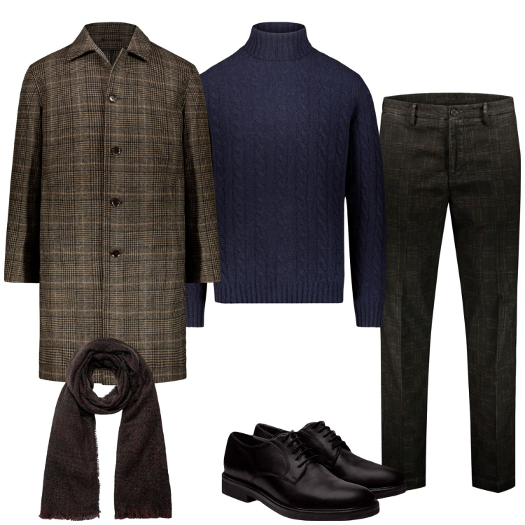 Outfit uomo - Shopping da Doppelganger. Stile Trendy per Tutti i giorni. Abbinamento con sciarpe, scarpe stringate, pantaloni, cappotti, maglieria.