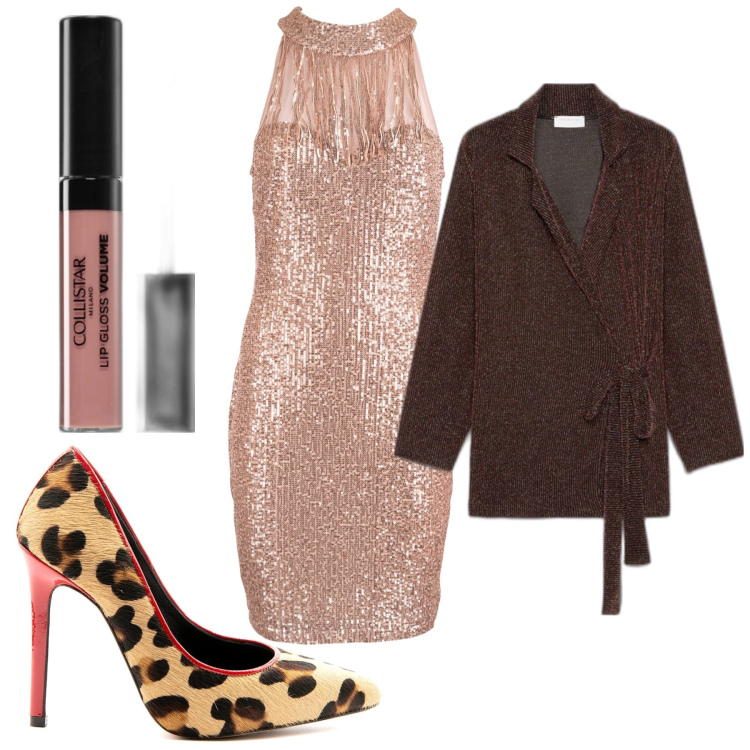 Outfit donna - It\'s time!. Stile Chic per Serata fuori. Abbinamento con gloss, vestiti, décolleté, cappotti.