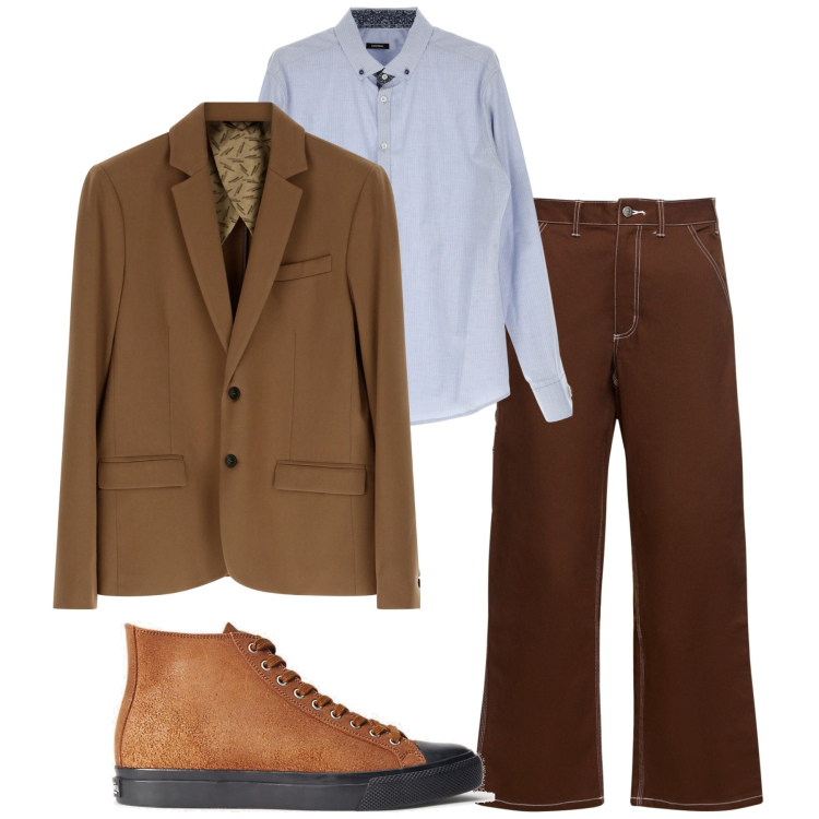 Outfit uomo - Giovanile. Stile Trendy per Tutti i giorni. Abbinamento con giacche, camicie, sneakers, pantaloni.