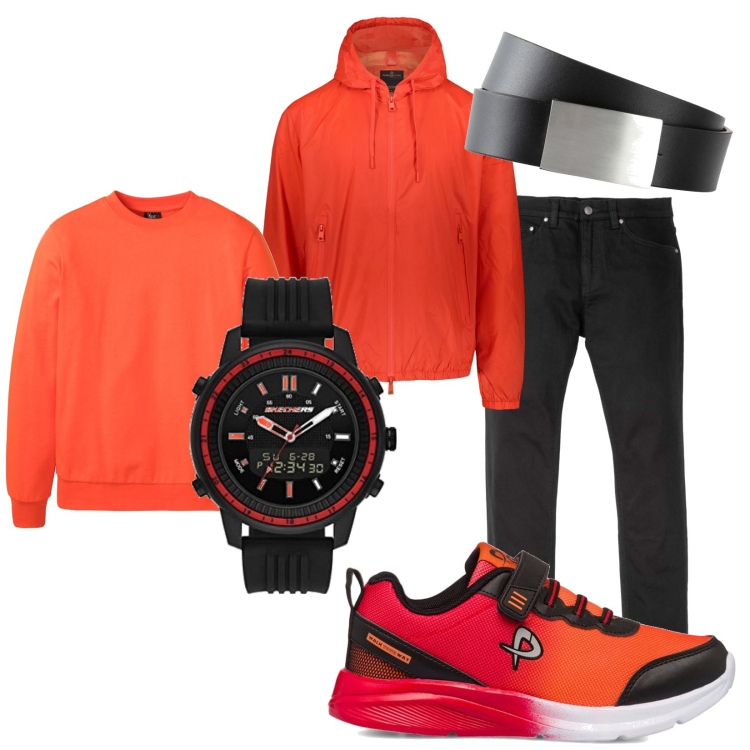 Outfit uomo - Innominato. Stile Casual per Sport. Abbinamento con jeans slim fit, felpe, cinture, sneakers, giacche, orologi.