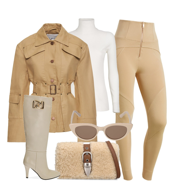 Outfit donna - Winter vibes. Stile Casual chic per Tutti i giorni. Abbinamento con pantaloni skinny, stivali, borse a spalla, maglieria, cappotti, occhiali da sole.