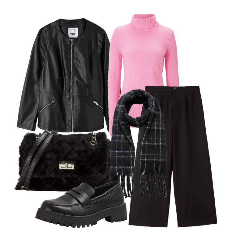 Outfit donna - Ghost outfitter - gennaio. Stile Casual per Tutti i giorni. Abbinamento con maglieria, pantaloni, mocassini, borse a spalla, blazer, sciarpe.