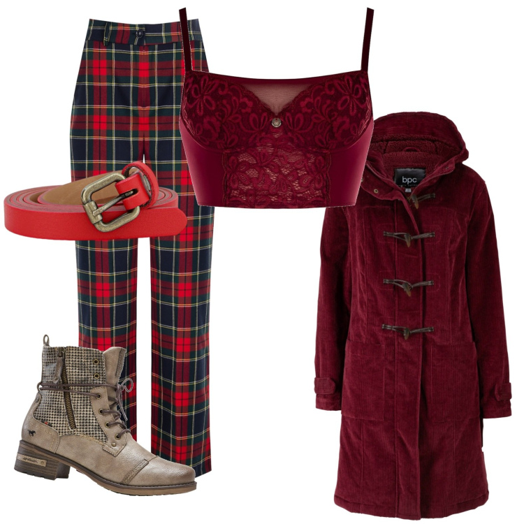 Outfit donna - Total look #1791104. Stile Etnico per Serata fuori. Abbinamento con montgomery, stivaletti, pantaloni, culotte, cinture.
