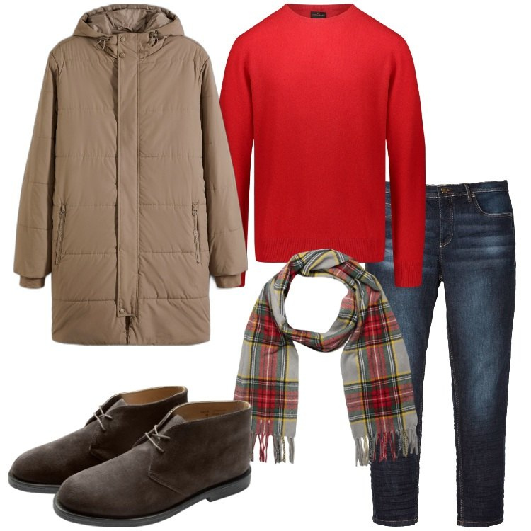 Outfit uomo - Il giubbotto trapuntato milleusi. Stile Casual per Tutti i giorni. Abbinamento con jeans slim fit, giacche, stivali, maglieria, sciarpe.