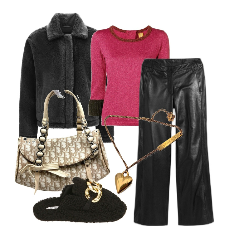 Outfit donna - Ghost outfitter - gennaio. Stile Urban per Tutti i giorni. Abbinamento con pantaloni, pullovers, borse a mano, braccialetti, cappotti, pantofole.
