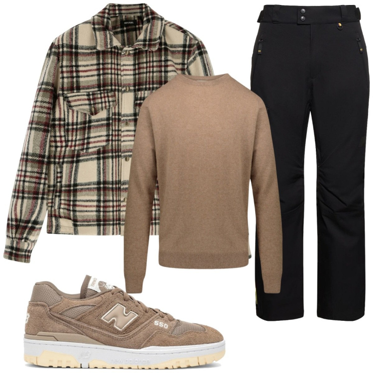 Outfit uomo - Total look #1793496. Stile Casual per Tutti i giorni. Abbinamento con giacche, maglieria, sneakers, pantaloni.