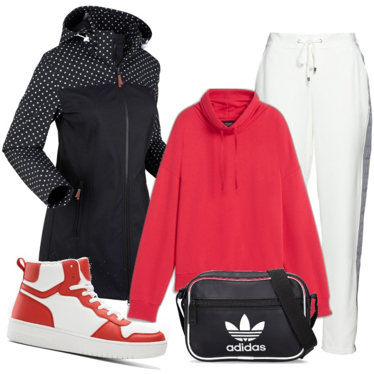 Outfit femme - Janvier 2024 Sporty. Style Sporty chic pour Tous les jours. Assortir avec manteaux, pantalon , sweat-shirts, sneakers hautes, sacs à l'épaule.