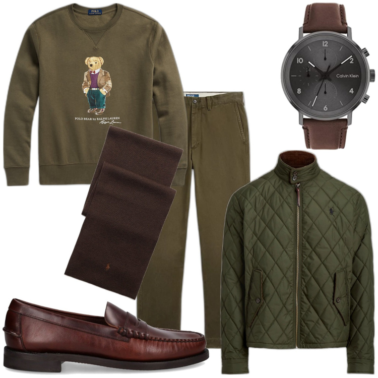 Outfit uomo - Perché mi guardi?. Stile Urban per Ufficio. Abbinamento con pantaloni, felpe, cappotti, sciarpe, orologi analogici, scarpe stringate.