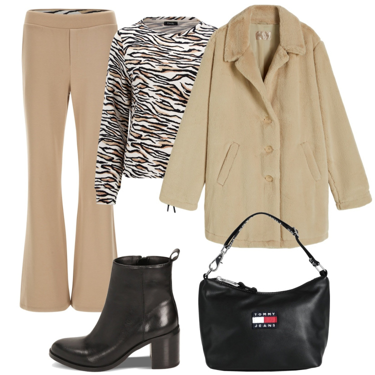 Outfit donna - Primadonna saldi. Stile Sporty chic per Tutti i giorni. Abbinamento con borse a mano, cappotti, pantaloni, felpe, stivaletti.