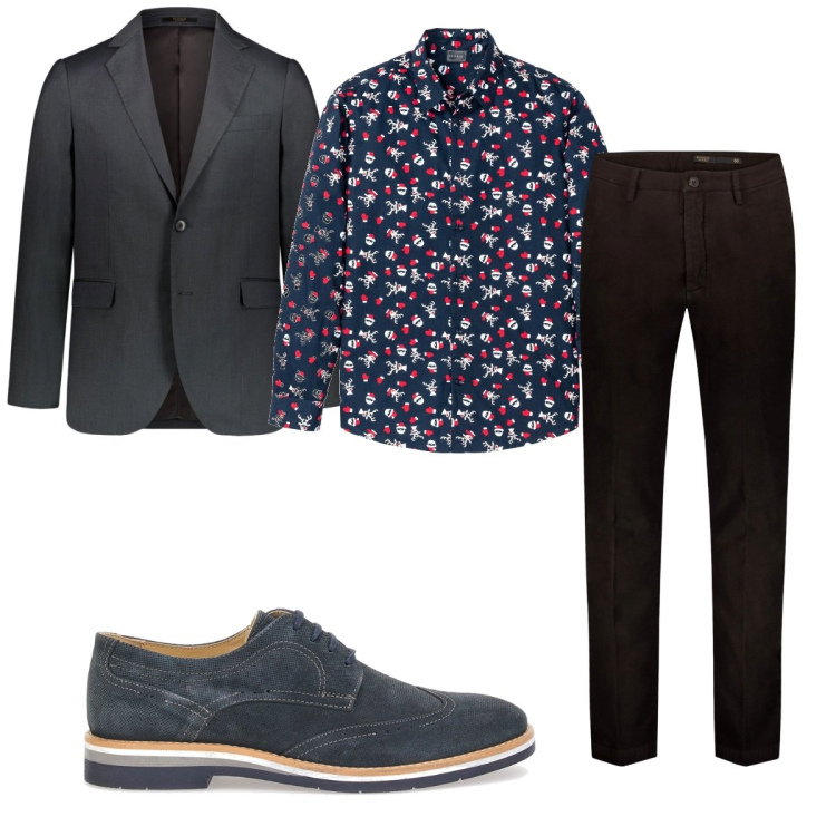 Outfit uomo - Total look #1798168. Stile Trendy per Serata speciale. Abbinamento con camicie, pantaloni, scarpe stringate, abiti.