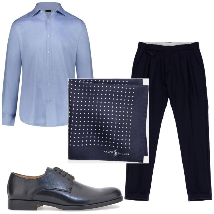 Outfit uomo - Total look #1798175. Stile Casual per Tutti i giorni. Abbinamento con pantaloni, giacche, scarpe stringate, camicie.