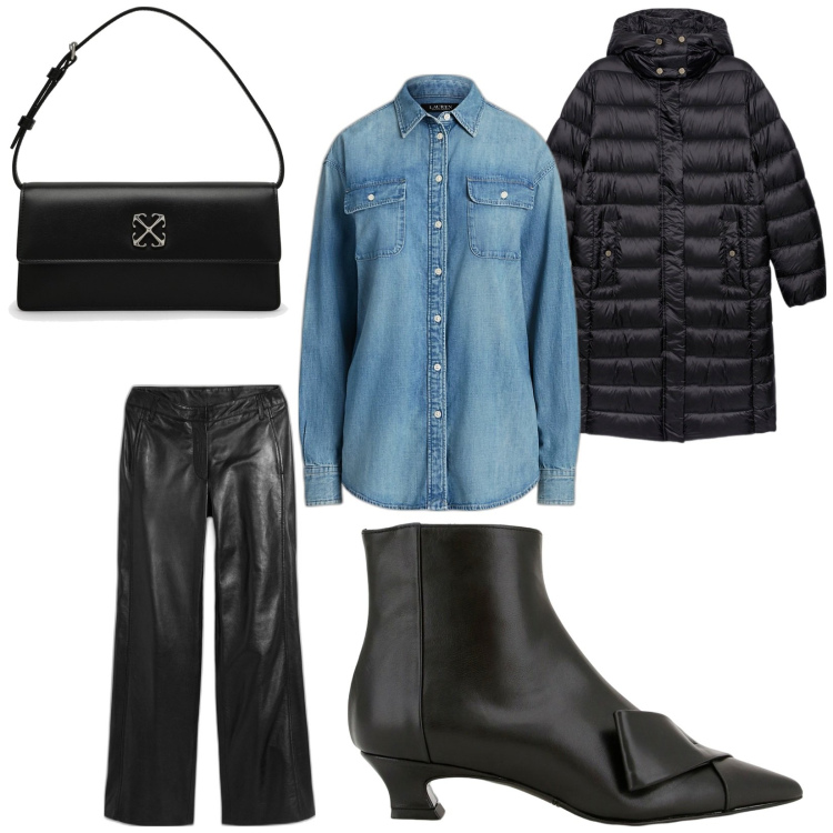 Outfit donna - Osare. Stile Casual chic per Tutti i giorni. Abbinamento con pantaloni, stivaletti, camicie, piumini, borse a mano.