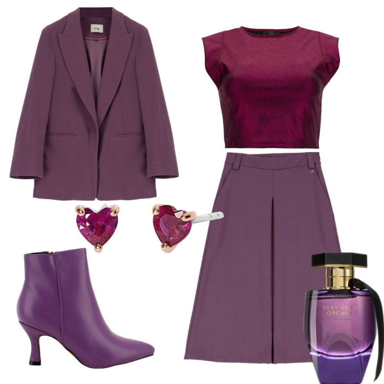 Outfit donna - Inaugurazioni 2024. Stile Chic per Tutti i giorni. Abbinamento con profumi, orecchini, stivaletti, top, gonne longuette, cappotti.