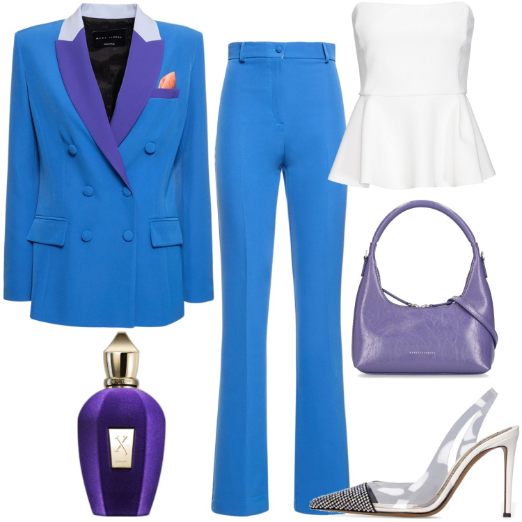 Outfit donna - Luisaviaroma. Stile Glamour per Cerimonia. Abbinamento con profumi, top, pantaloni, cappotti, décolleté, borse a mano.