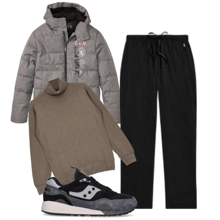 Outfit uomo - Urban man. Stile Urban per Tutti i giorni. Abbinamento con giacche, maglieria, pantaloni, sneakers alte.