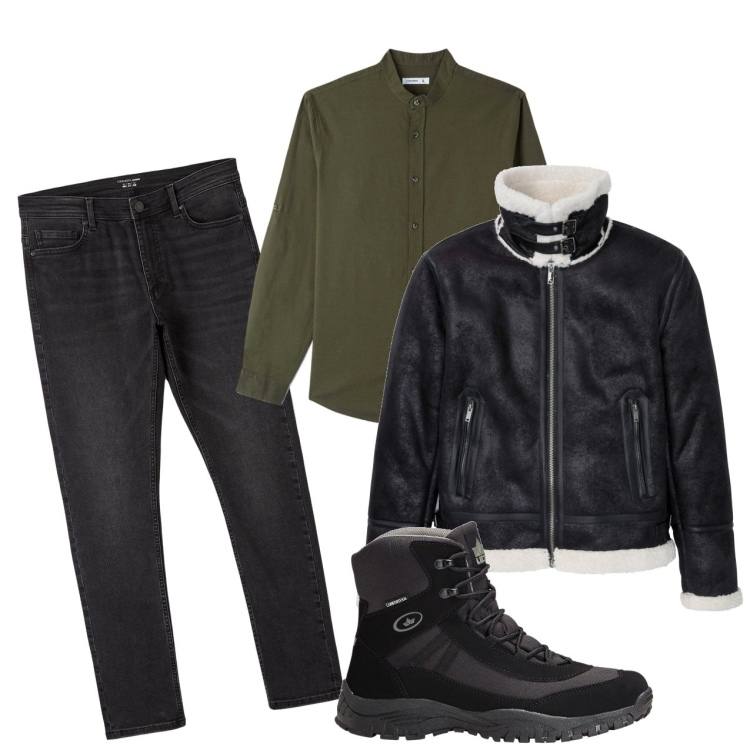 Outfit uomo - Blazer caldo. Stile Urban per Tutti i giorni. Abbinamento con bomber, stivali e stivaletti, camicie, jeans skinny.