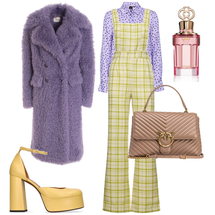 Outfit donna - I\'m a Barbie girl. Stile Glamour per Tutti i giorni. Abbinamento con profumi, borse a mano, camicie, cappotti, décolleté, tute.