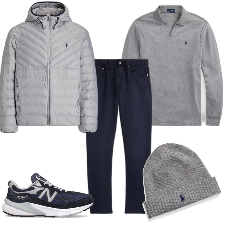 Outfit uomo - Semplice. Stile Casual per Tutti i giorni. Abbinamento con berretti, polo, pantaloni chino, cappotti, sneakers.