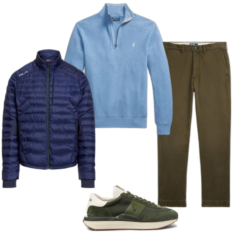 Outfit uomo - Paolo. Stile Casual per Tutti i giorni. Abbinamento con pantaloni, sneakers, maglieria, cappotti.