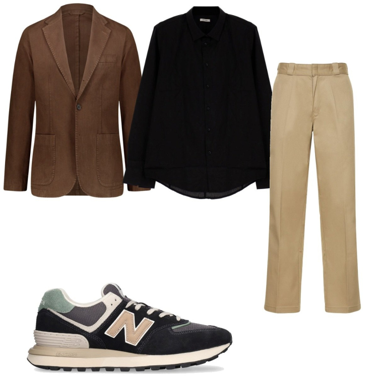 Outfit uomo - Total look #1804998. Stile Casual per Tutti i giorni. Abbinamento con camicie, pantaloni, sneakers, giacche.