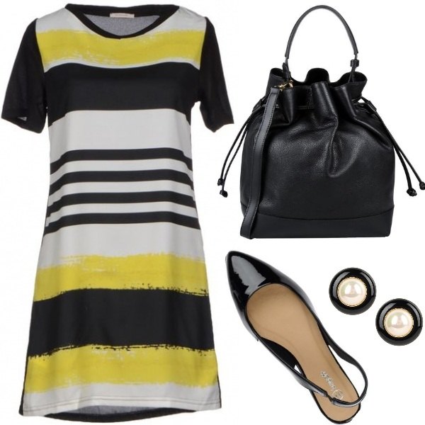 Outfit Ufficio in giallo