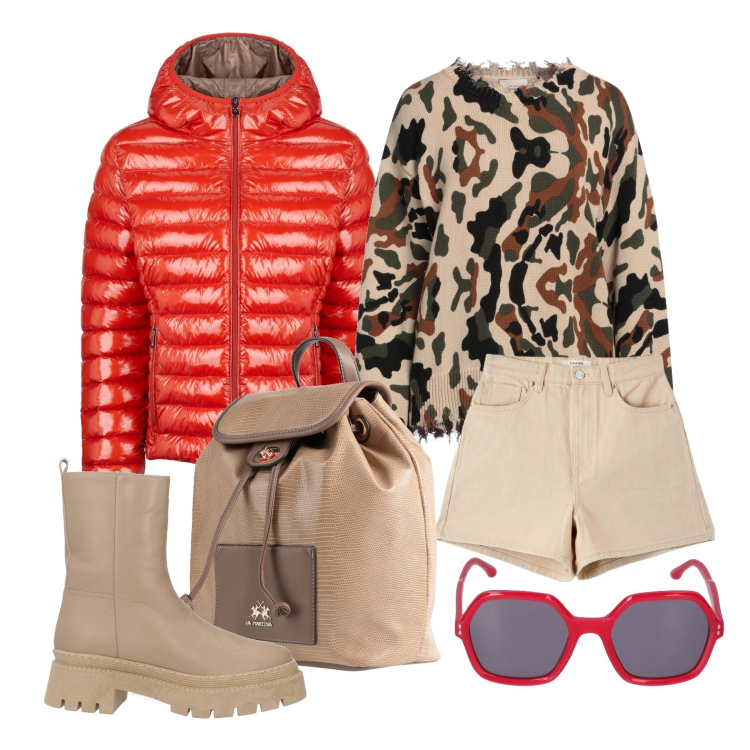Outfit donna - Ghost outfitter - gennaio. Stile Urban per Tutti i giorni. Abbinamento con stivaletti, pullovers, zaini, shorts, blazer, occhiali da sole.