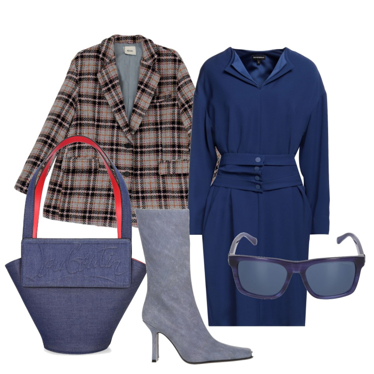 Outfit donna - Ghost outfitter - gennaio. Stile Trendy per Tutti i giorni. Abbinamento con stivali, vestiti corti, cappotti, shopping bag, occhiali da sole.