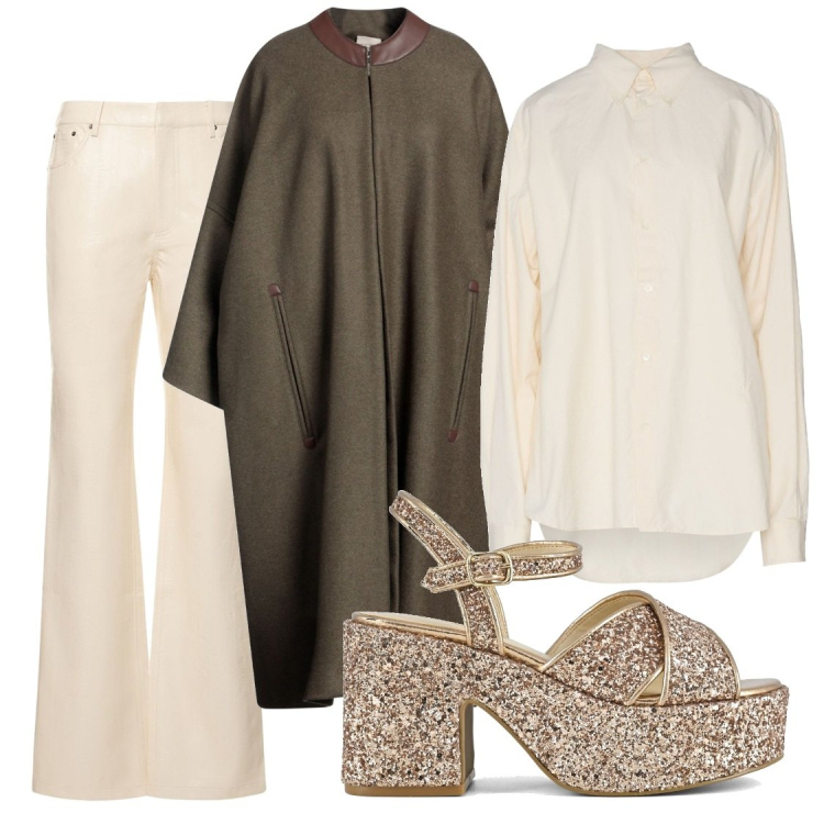 Outfit donna - Luce. per Cerimonia. Abbinamento con cappotti, camicie, sandali, pantaloni.