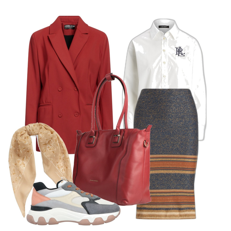 Outfit donna - Ghost outfitter - febbraio. Stile Casual chic per Tutti i giorni. Abbinamento con sneakers, zaini, blazer, camicie, gonne longuette, foulard.