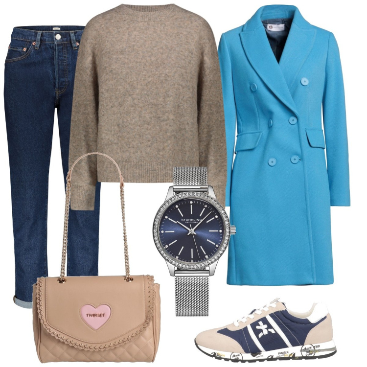 Outfit donna - Maschilefemminile. Stile Trendy per Tutti i giorni. Abbinamento con sneakers, cappotti, borse a spalla, orologi, jeans, maglieria.