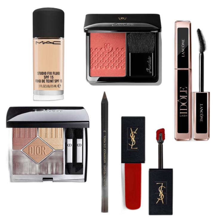 Outfit donna - Sognami. Abbinamento con mascara, rossetti, ombretti, eyeliner, blush, fondotinta.
