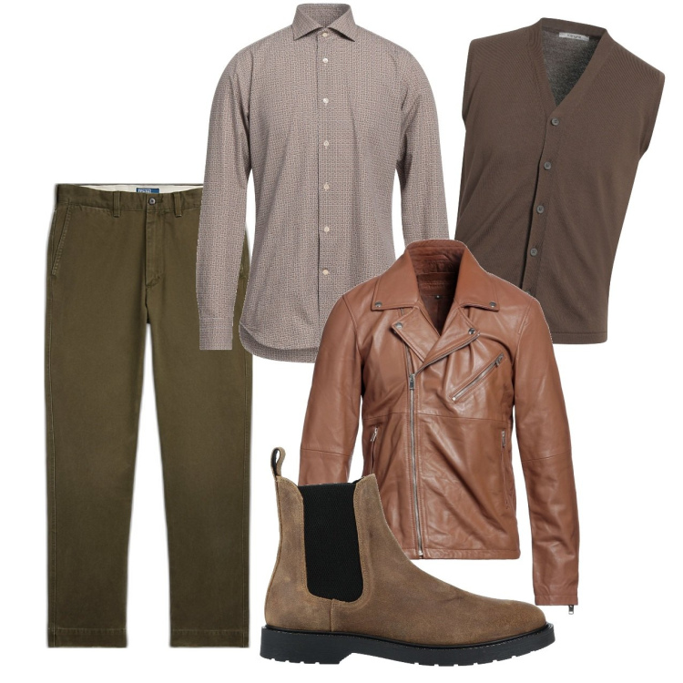 Outfit uomo - Higgie time. Stile Casual per Tutti i giorni. Abbinamento con cardigans, giacche, stivali e stivaletti, camicie, pantaloni.