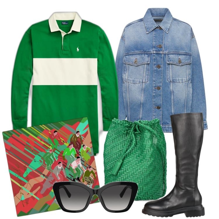 Outfit donna - Ghost outfitter - febbraio. Stile Casual per Tutti i giorni. Abbinamento con stivali, occhiali da sole, vestiti, foulard, cappotti, borse a spalla.