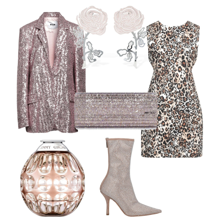 Outfit donna - Serata bon ton. Abbinamento con stivaletti, vestiti corti, blazer, profumi, orecchini, pochette.