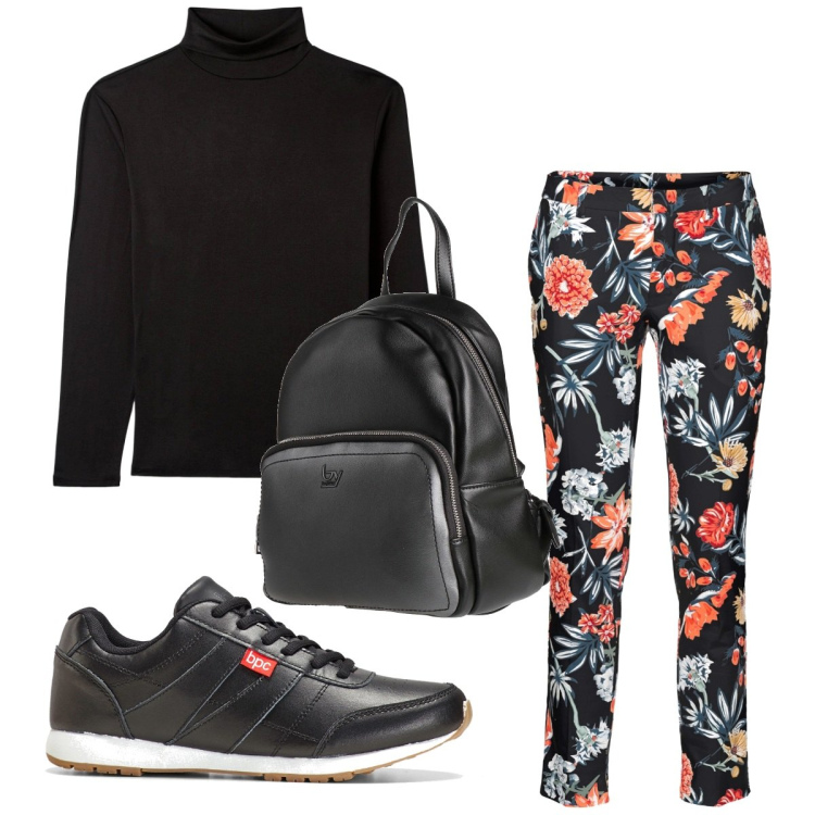 Outfit donna - Total look #1826105. Stile Basic per Tutti i giorni. Abbinamento con pantaloni, sneakers, zaini, t-shirt.