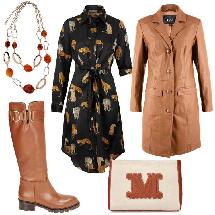 Outfit donna - Boho addicted. Stile Boho per Tutti i giorni. Abbinamento con vestiti chemisier, blazer, stivali, pochette, ciondoli.
