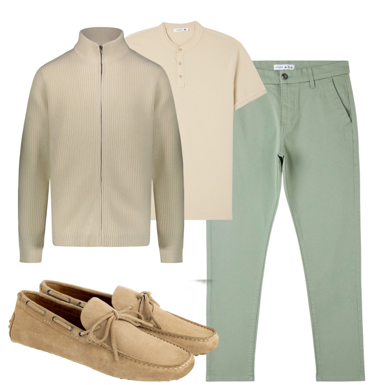 Outfit uomo - City. Stile Urban per Tutti i giorni. Abbinamento con t-shirt, pantaloni skinny, scarpe stringate, cardigans.
