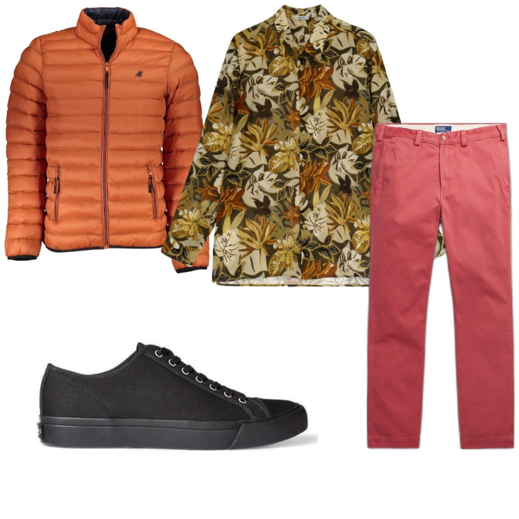 Outfit uomo - Total look #1830855. Stile Trendy per Tutti i giorni. Abbinamento con camicie, sneakers, pantaloni chino, giacche.