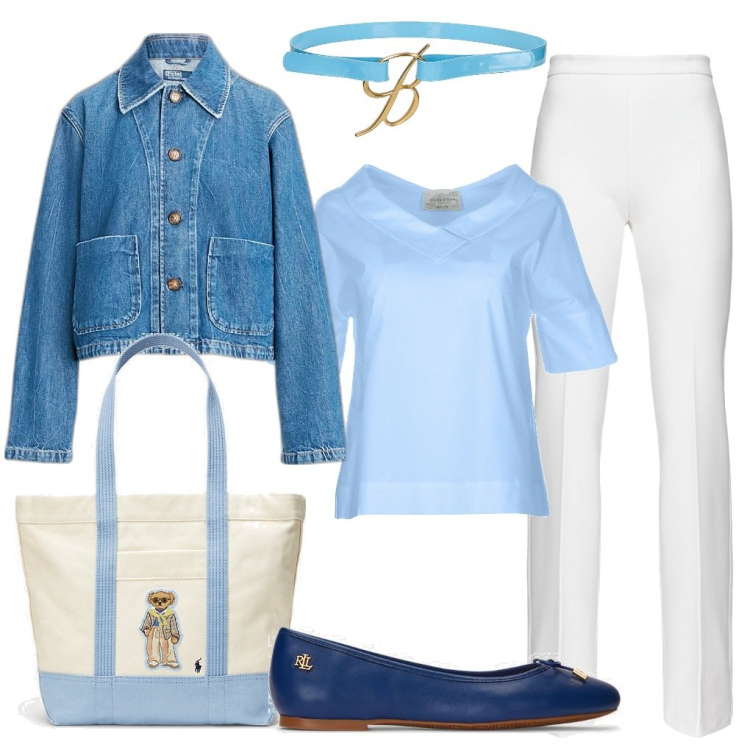 Outfit donna - Blanca: la più delicata. Stile Bon Ton per Tutti i giorni. Abbinamento con pantaloni, ballerine, borse tote, cappotti, bluse, cinture.