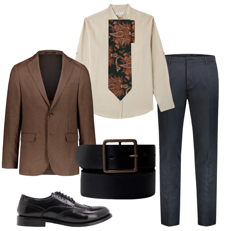 Outfit uomo - Bellimbusto. Stile Business/Elegante per Serata speciale. Abbinamento con scarpe stringate, camicie, giacche, cravatte, pantaloni, cinture.