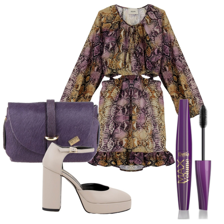 Outfit donna - Cerimonia. Stile Chic per Cerimonia. Abbinamento con borse a mano, mascara, décolleté, vestiti corti.