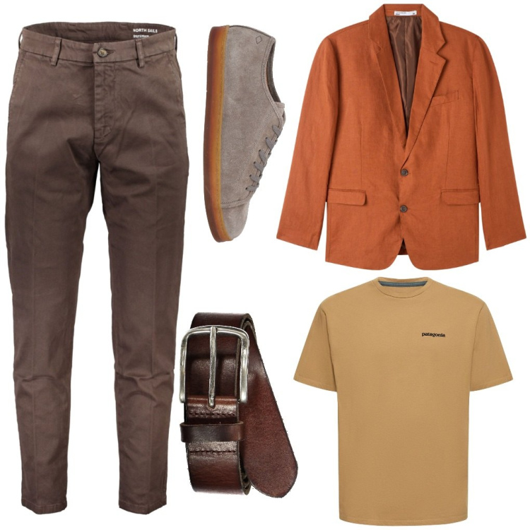 Outfit uomo - Mike: pomeriggio in giacca. Stile Urban per Tutti i giorni. Abbinamento con sneakers, giacche, t-shirt, pantaloni, cinture.